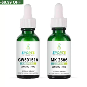 Liquid Cardarine (GW-501516) – 20 mg/mL and liquid Ostarine (MK-2866) – 25 mg/mL stack